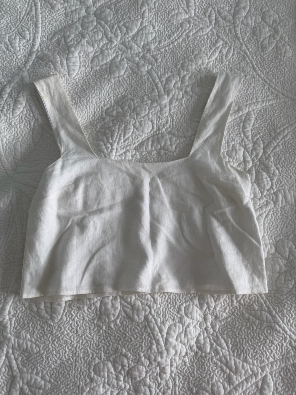 Show Me Your MuMu White Cropped Tank Top